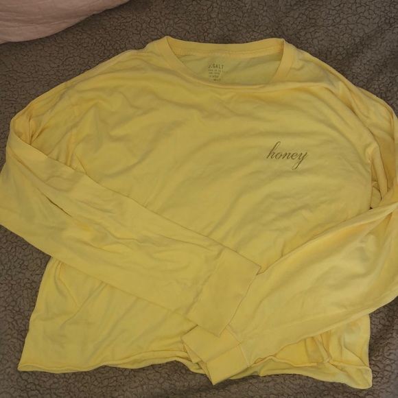 Brandy Melville Long Sleeve Honey Tee - Picture 1 of 4